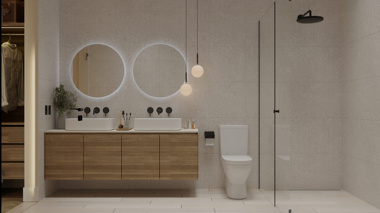 Baño principal del modelo A1